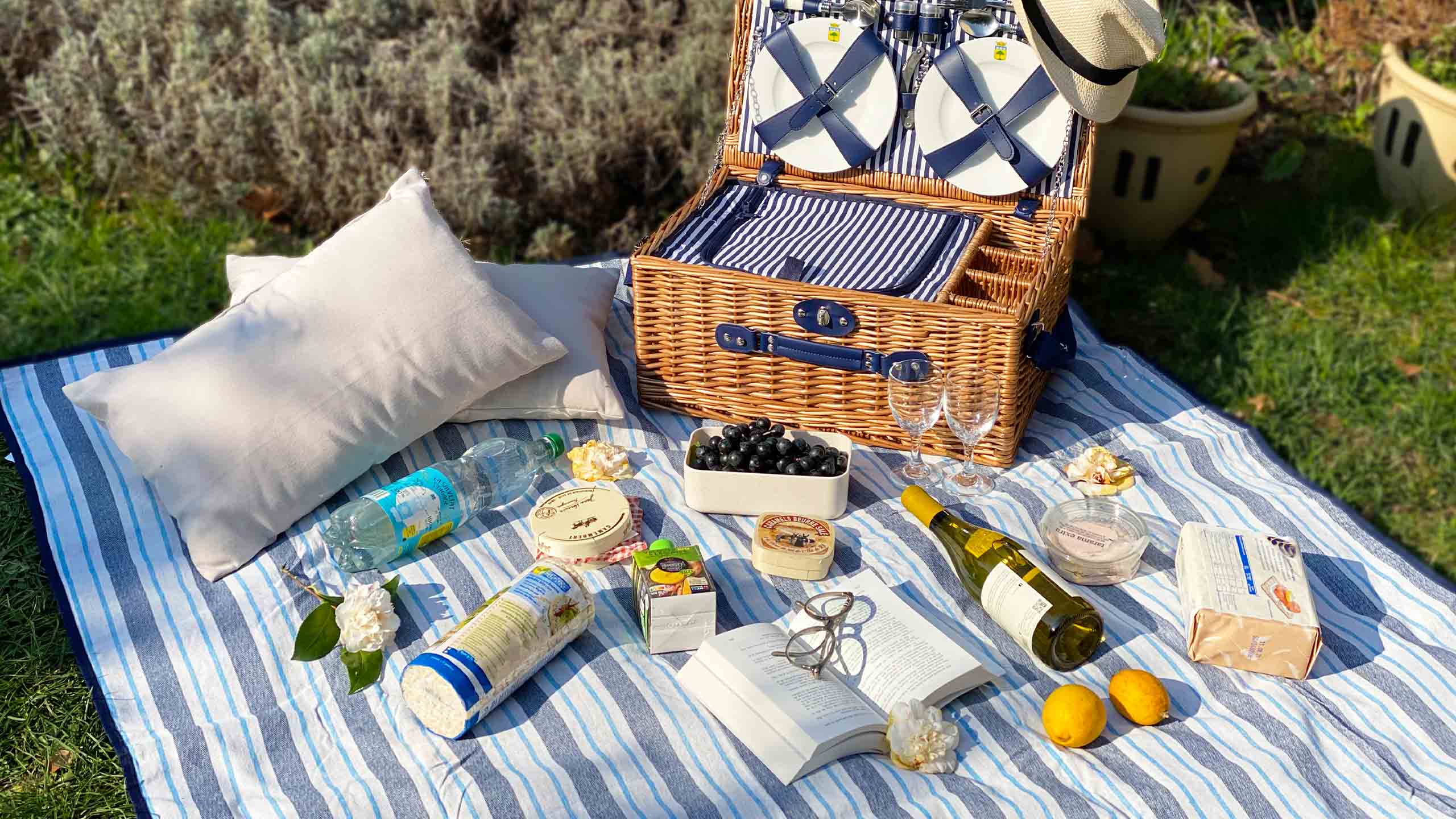 Manteles de picnic 140 x 140 cm-Les Jardins de la Comtesse es
