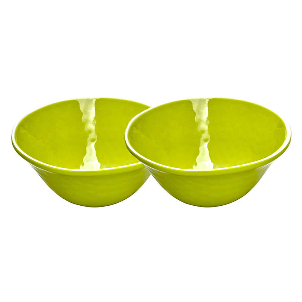 2 Boles casi irrompibles de melamina pura – Verde. 2 unidades