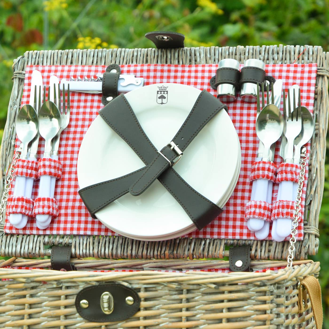 Plato de cerámica (logo gris) - 18 cm fino