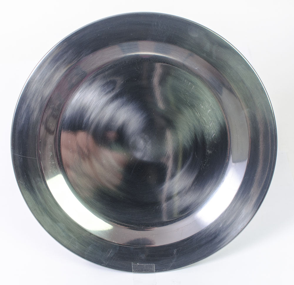 Plato de metal inoxidable - 22 cm
