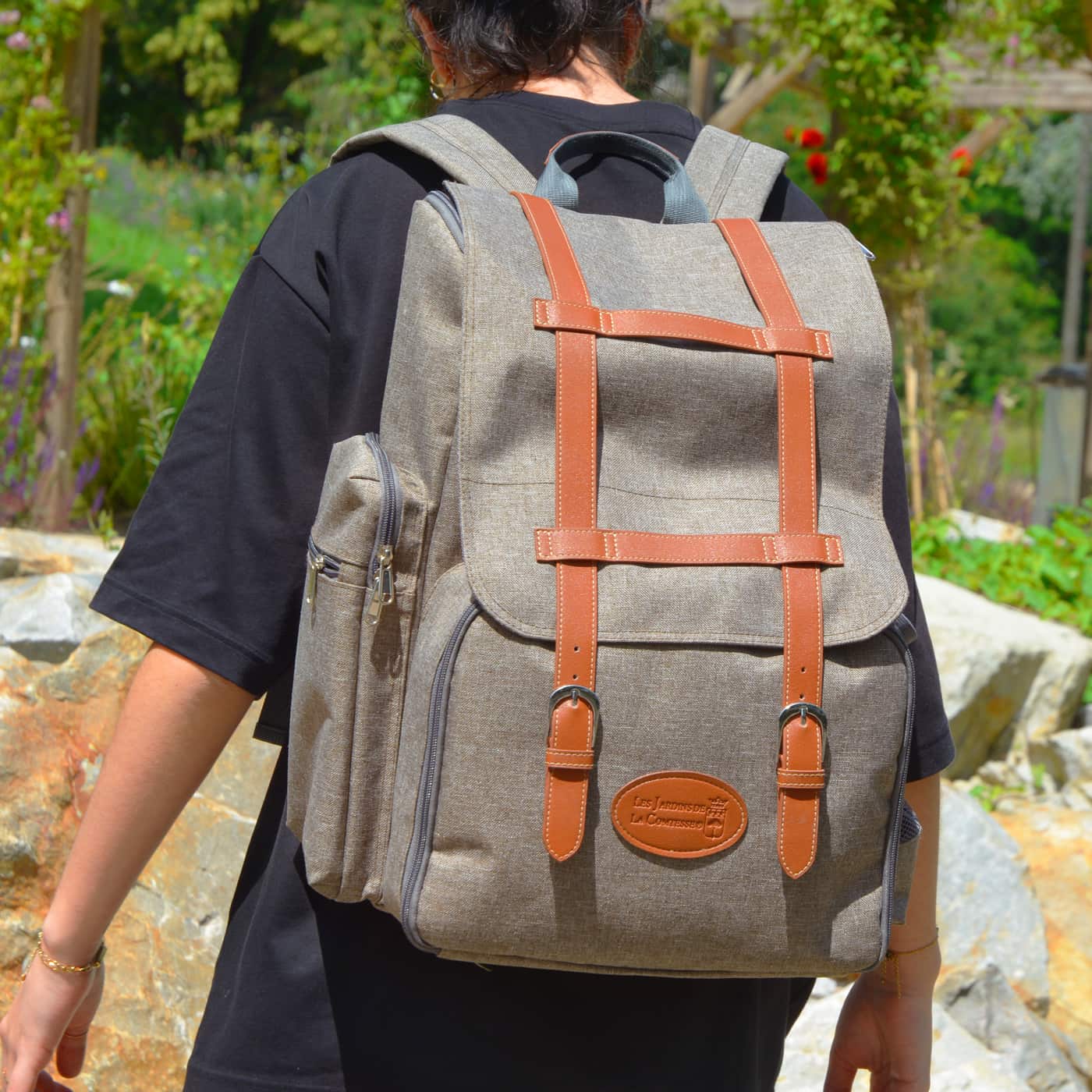 Mochila de picnic "Escapade" Marrón - 4 personas