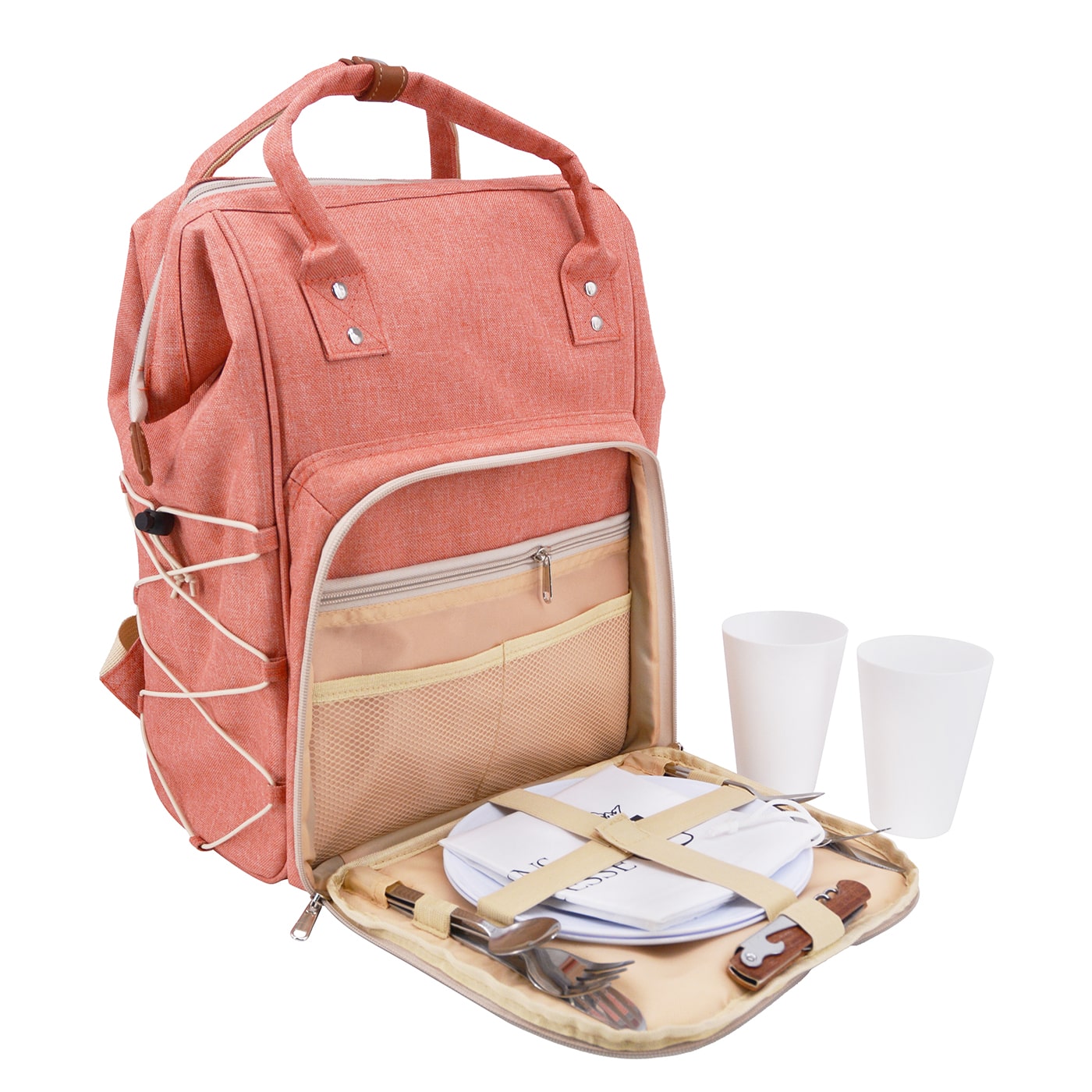 Mochila de picnic "Escapade" Rosa - 2 personas