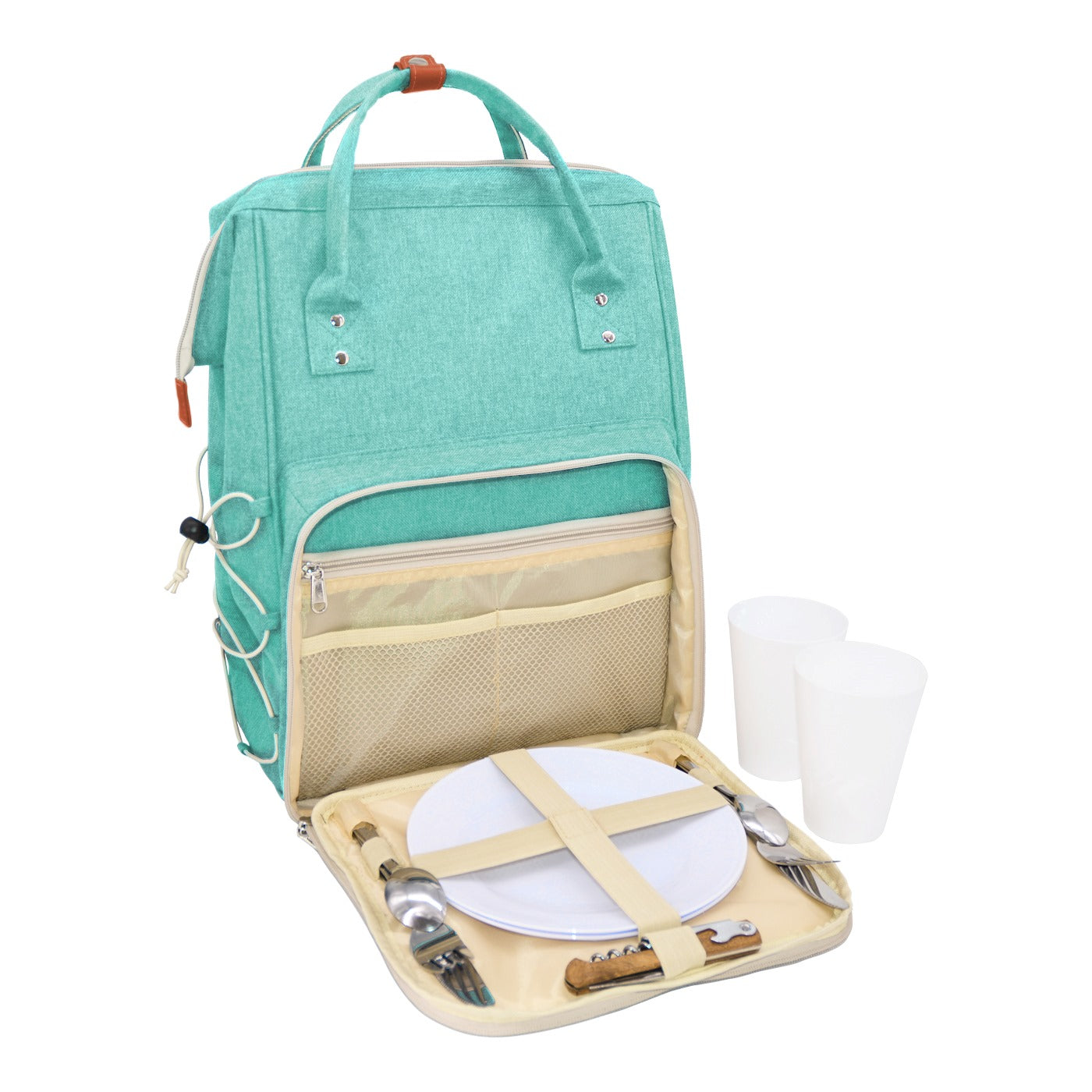 Mochila de picnic turquesa - 2 personas