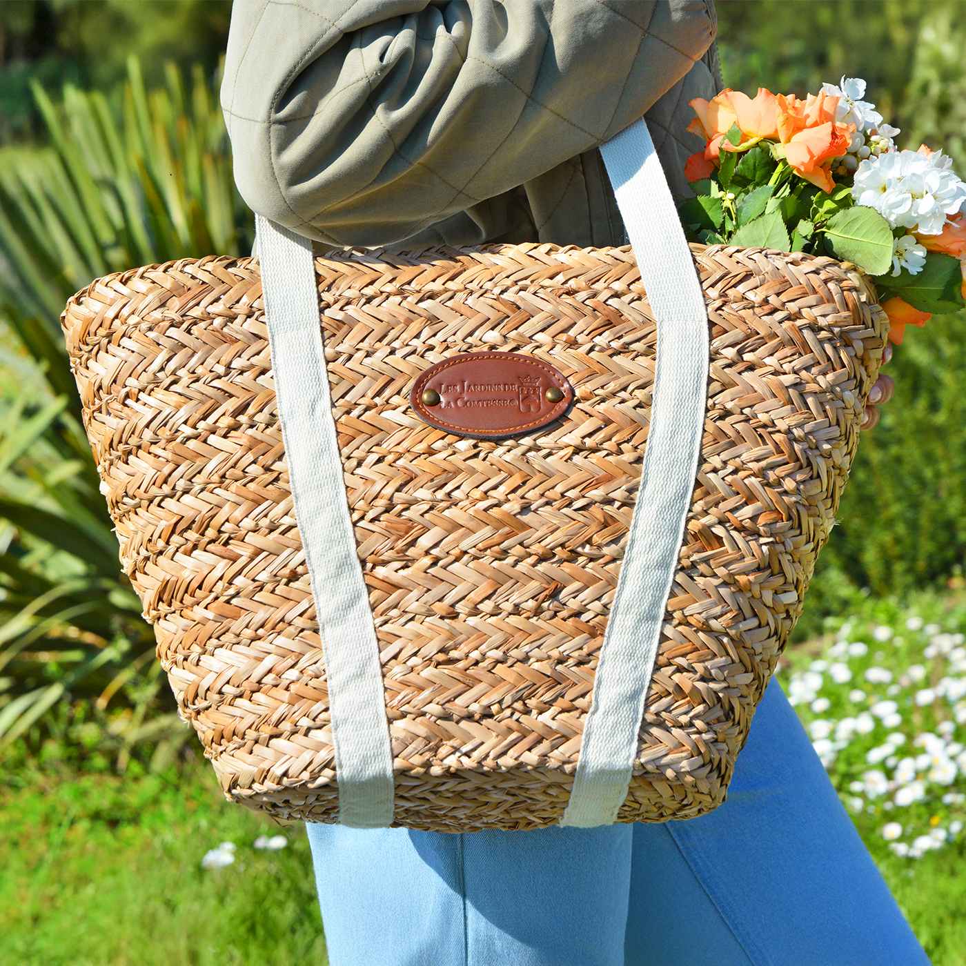Bolsa de playa picnic Riviera lino - 4 personas