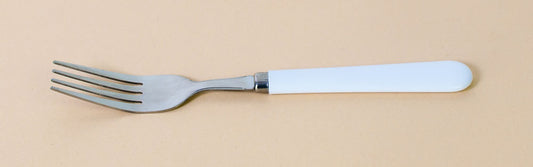 Tenedor blanco fino