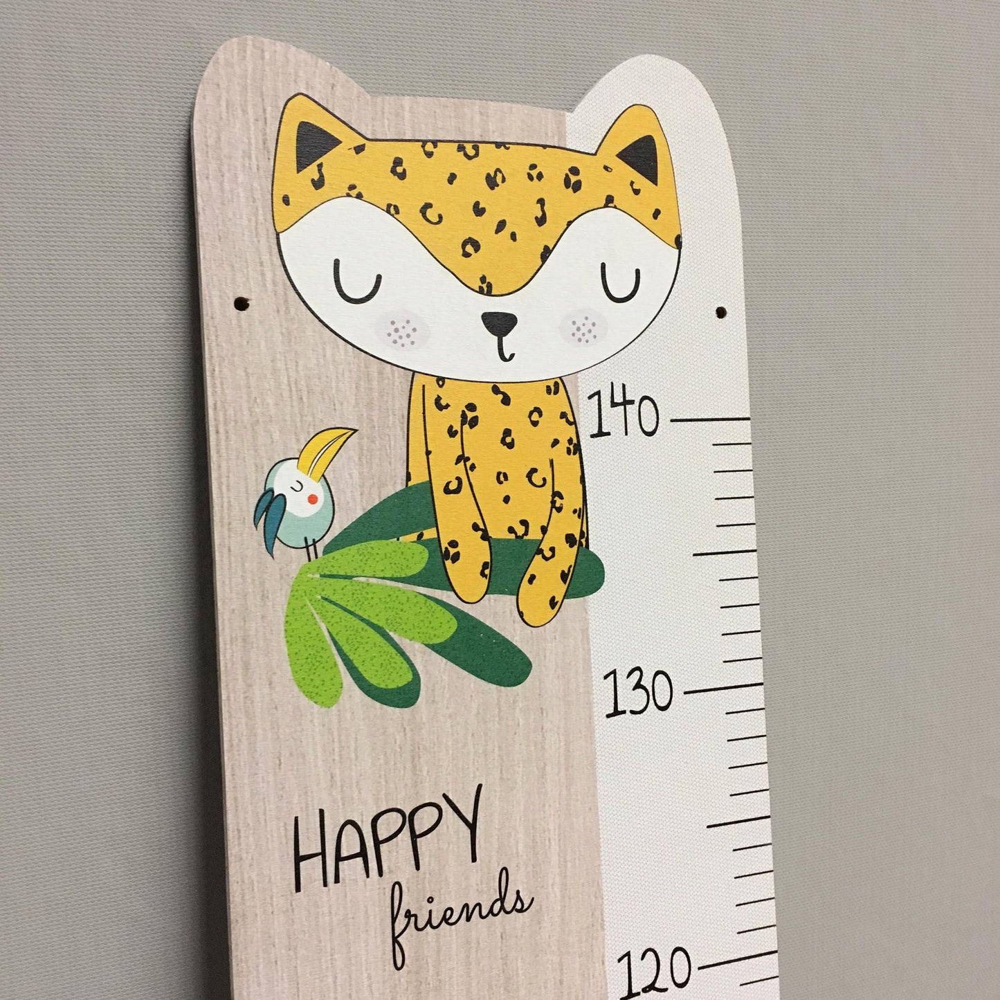 Tabla de crecimiento infantil para la habitación infantil "Gigi la Jirafa" - Hasta 1,40 m