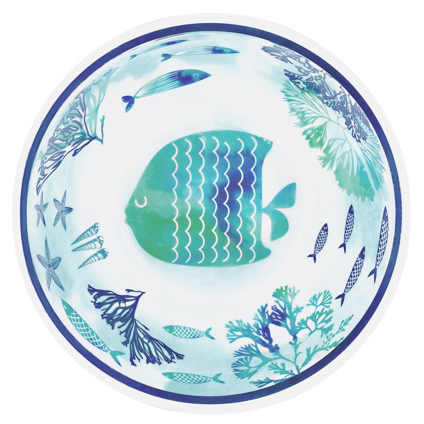 Bol de melamina diseño marino - Ø 15 cm