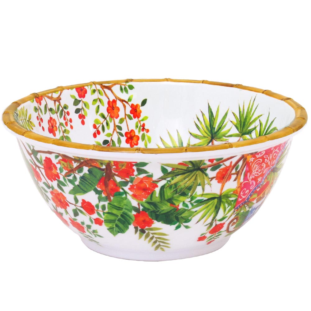 Ensaladera profunda de melamina con monos - Ø 25 cm