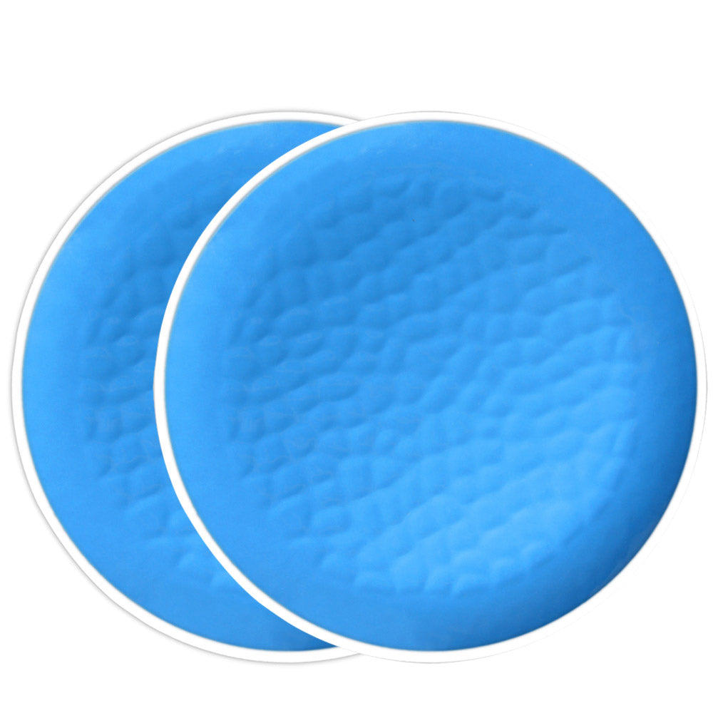 2 Platos Pequeños 23 cm casi irrompibles de melamina pura – Azul. 2 unidades