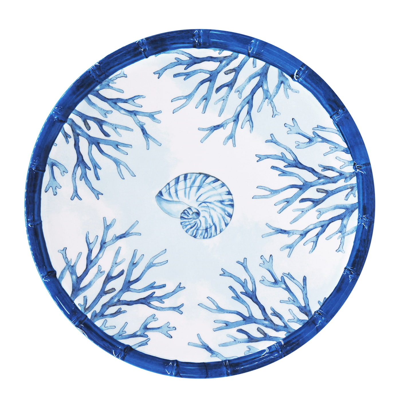 Plato de postre pequeño de melamina coral - Ø 23 cm