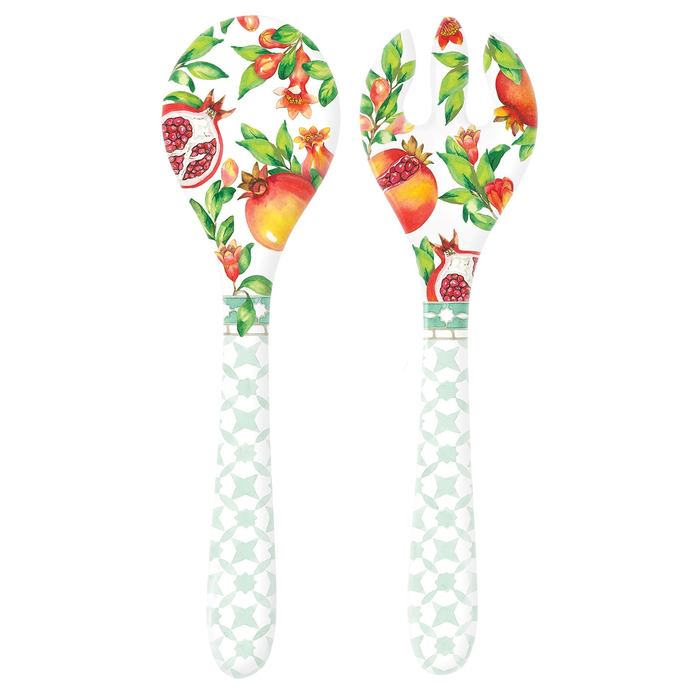 Cubiertos para ensalada en melamina granada - 33 cm