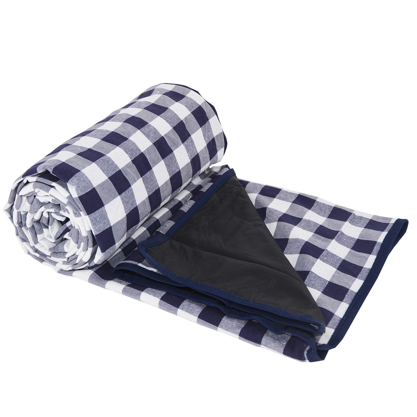 Manta picnic impermeable XL cuadros azules