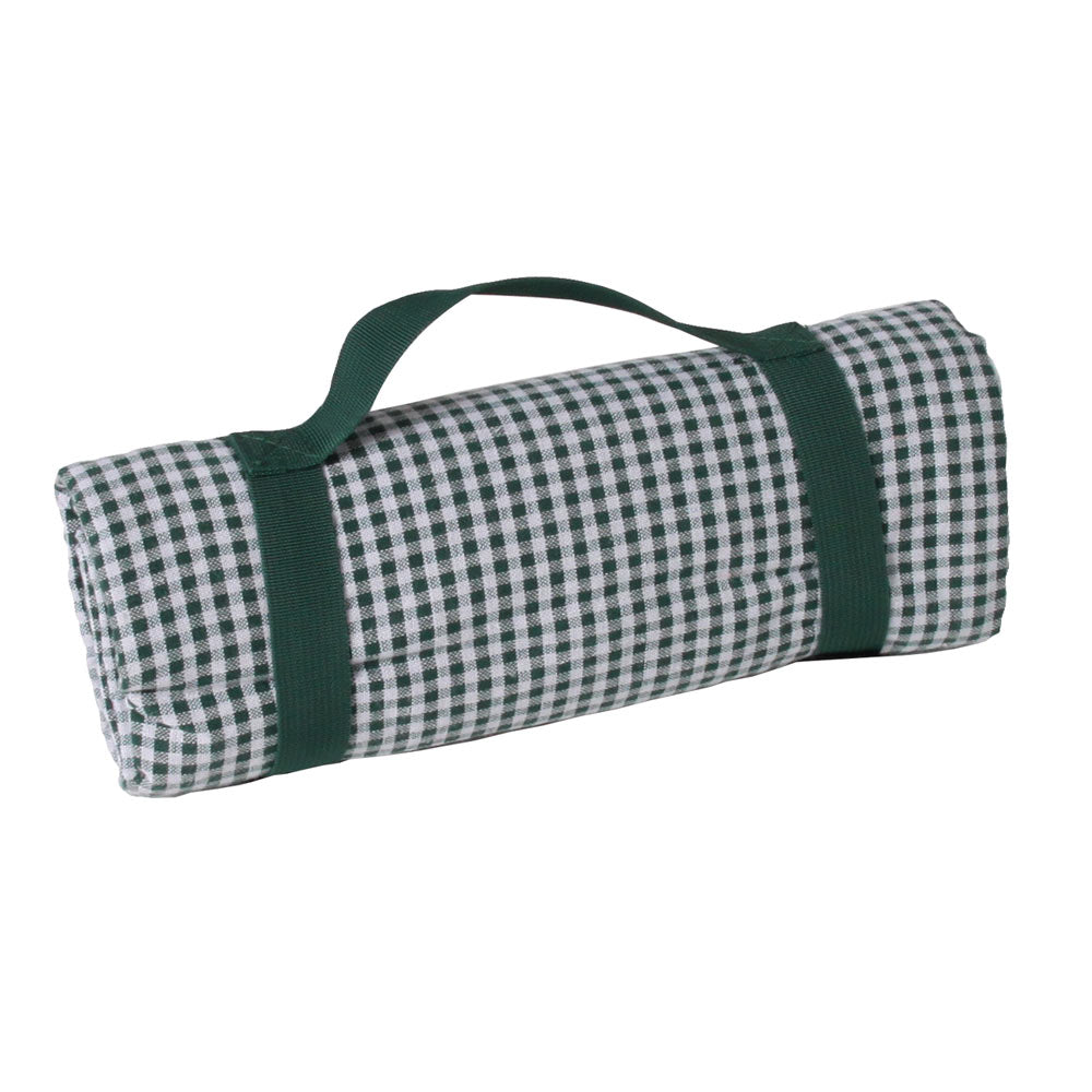 Manta picnic impermeable vichy verde