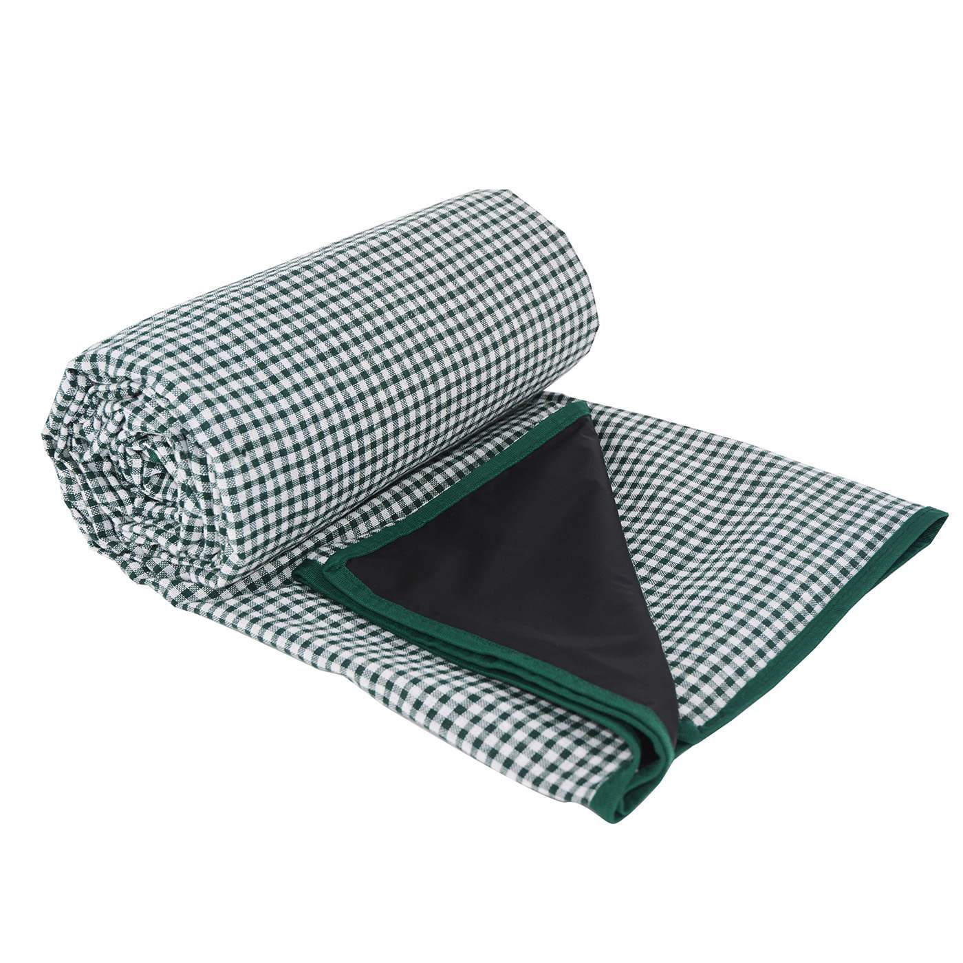 Manta picnic impermeable vichy verde