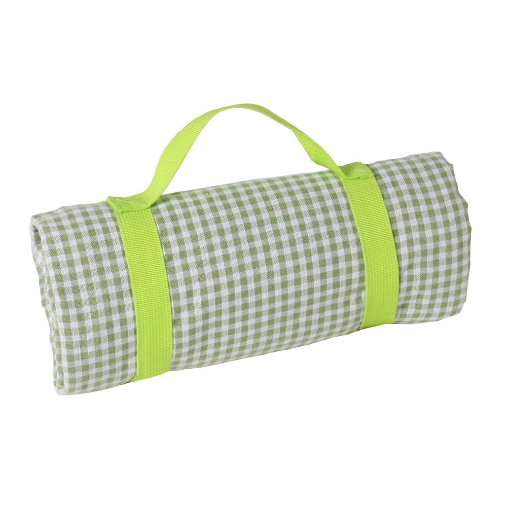 Mantel pícnic impermeable vichy verde manzana