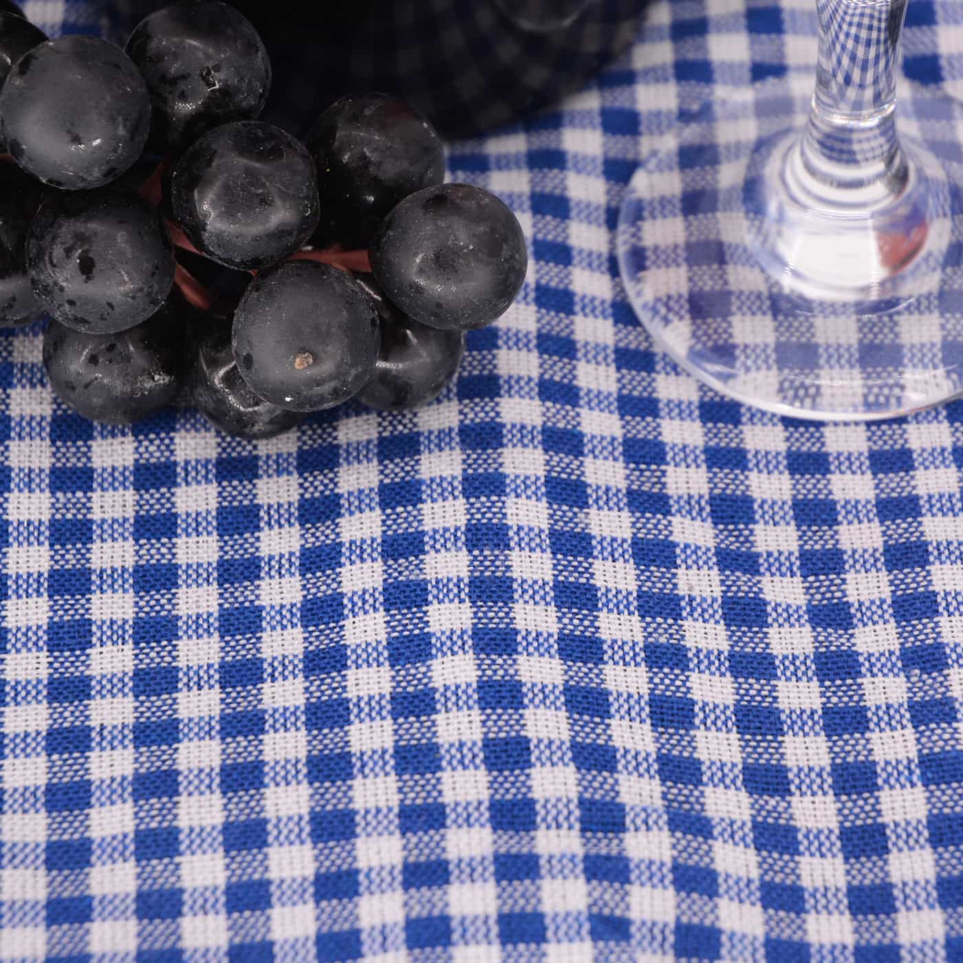 Manta picnic impermeable XL vichy azul