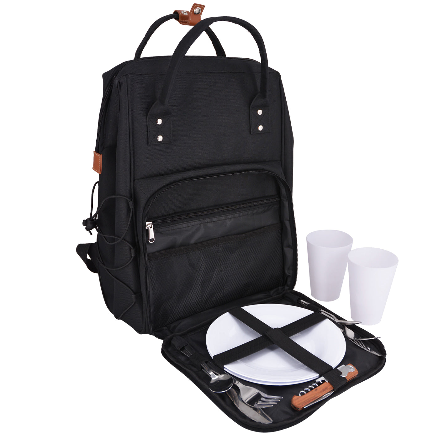 Mochila de picnic "Escapade" Negro - 2 personas