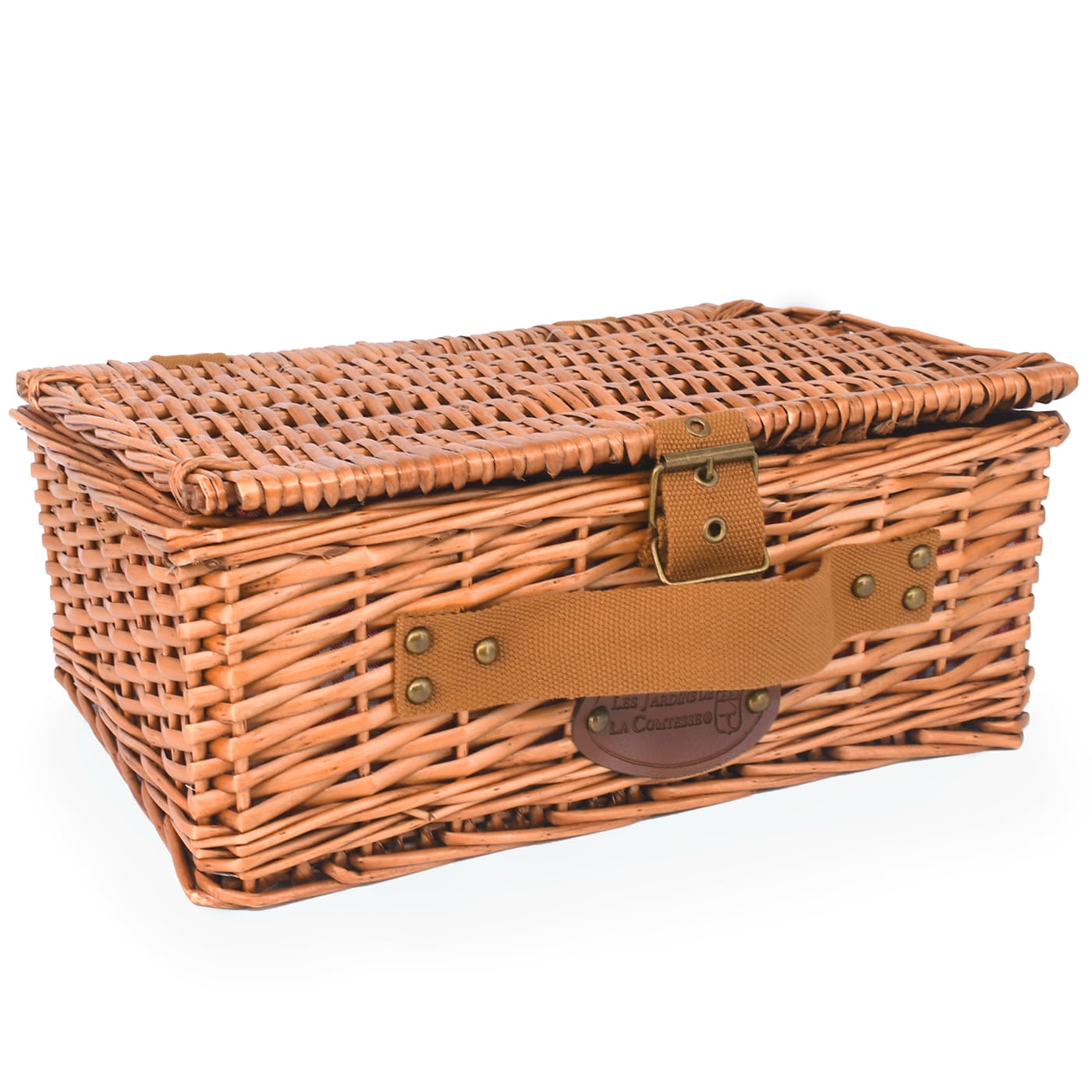 Cesta picnic Solo - Vichy rojo - 1 persona