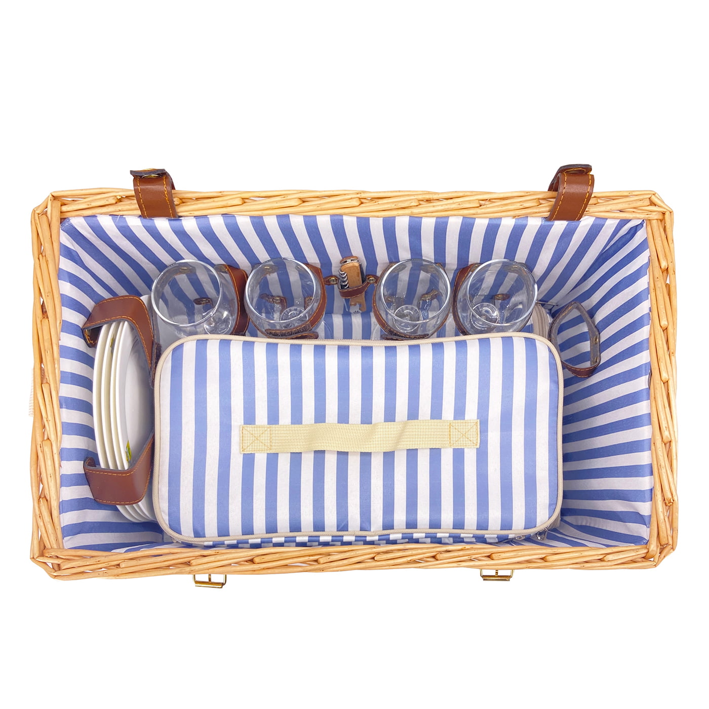 Cesta picnic Saint-Malo con mesa - 4 personas