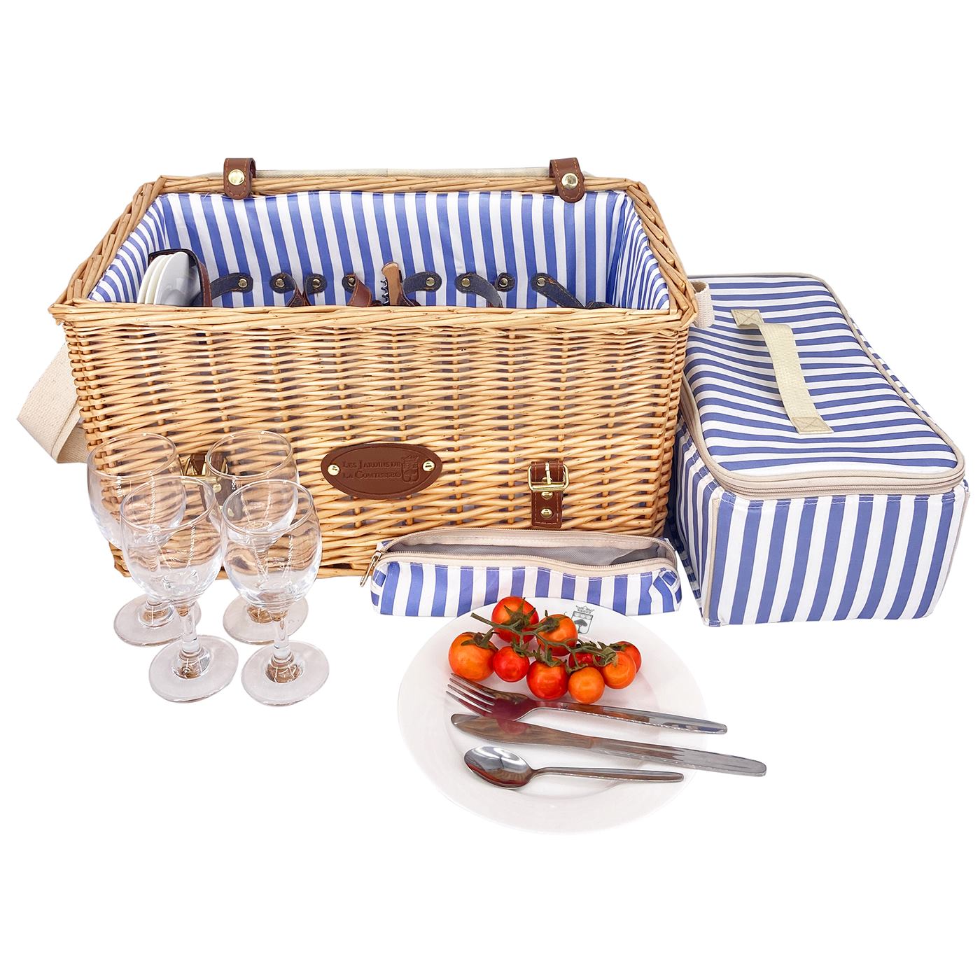 Cesta picnic Saint-Malo con mesa - 4 personas