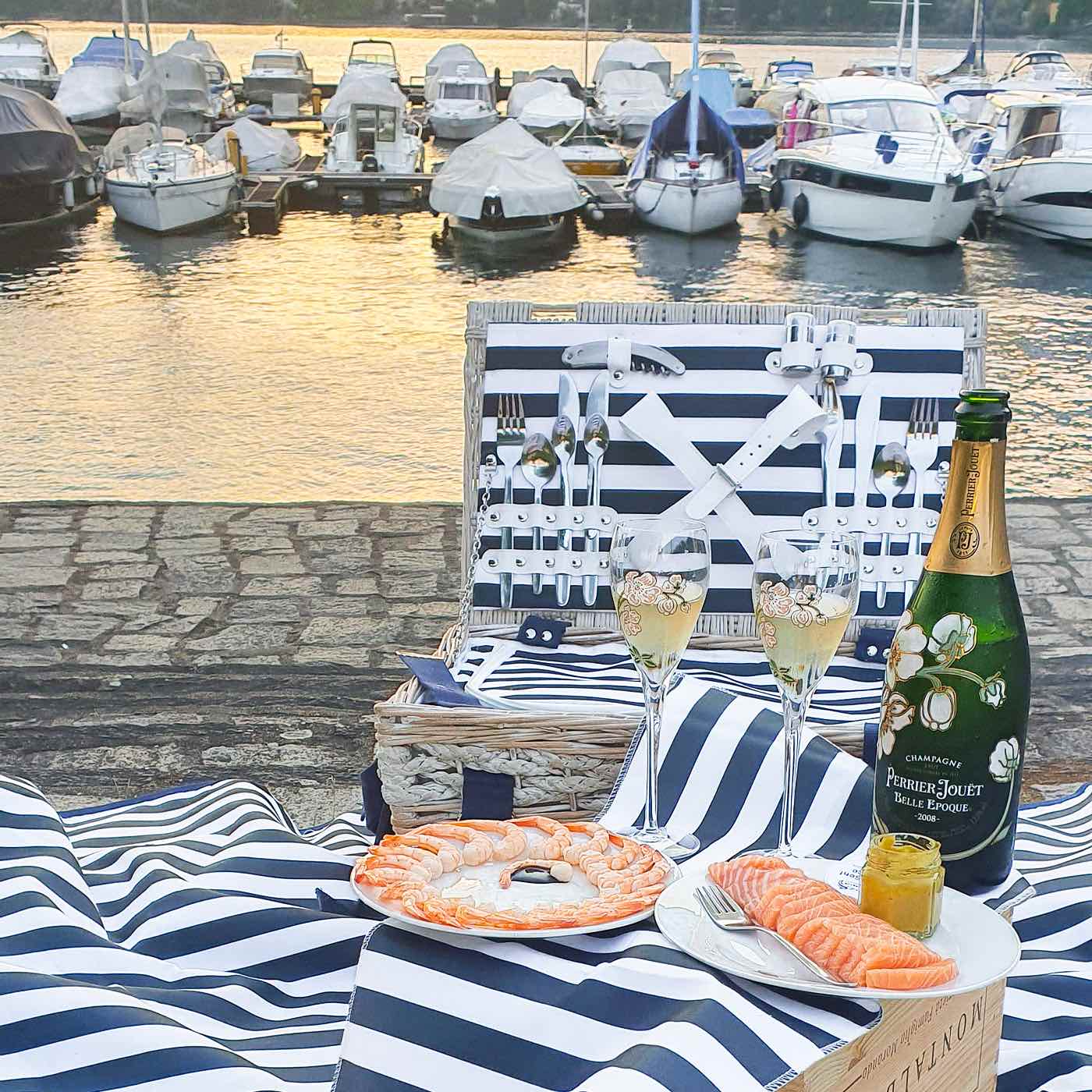 Cesta picnic Marine - 4 personas