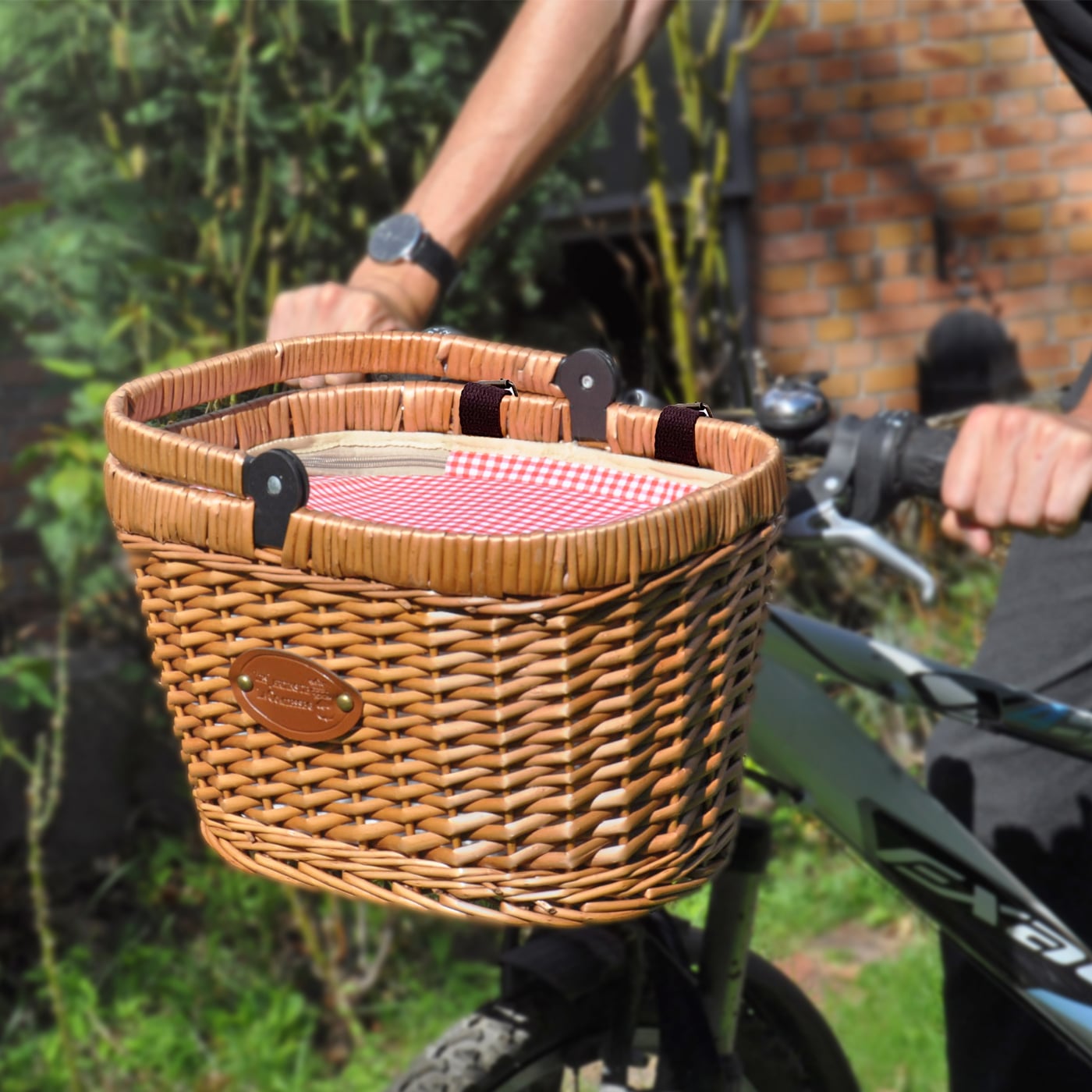Cesta de bicicleta Chantilly rojo