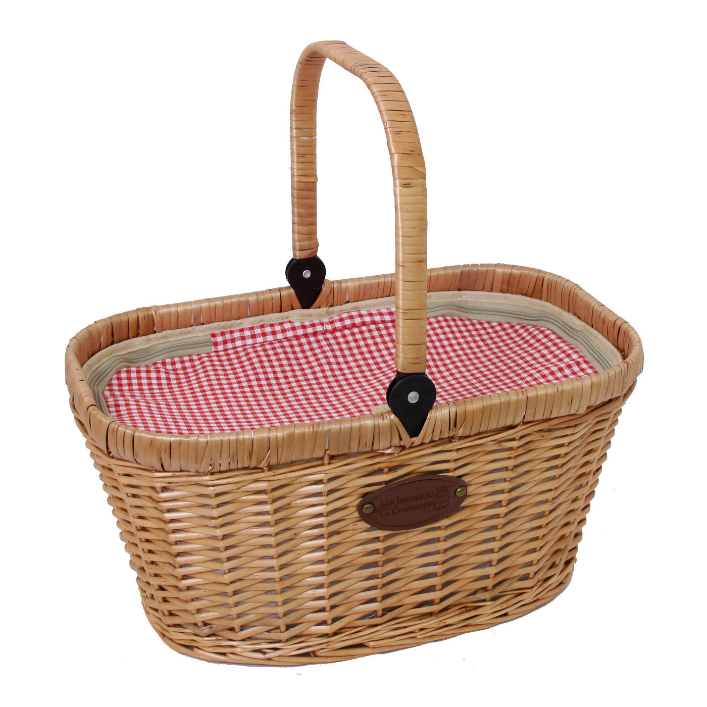 Cesta isoterma Chantilly vichy rojo