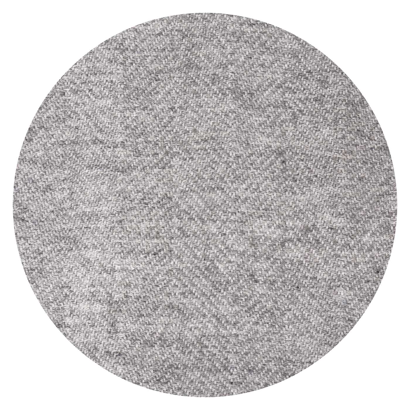 Manta de lana gris y marfil - grande diseño de espiguilla - 130 x 200 cm