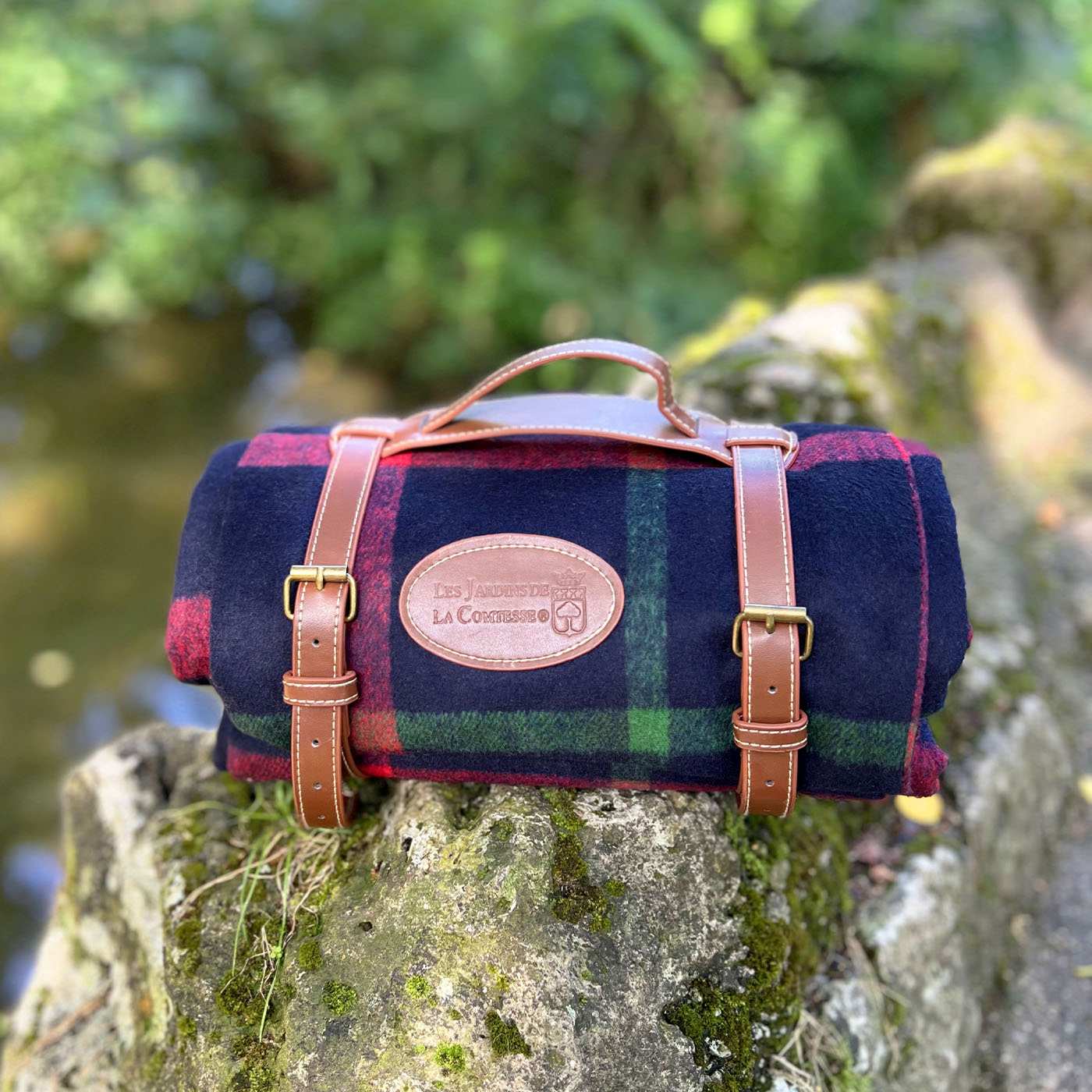 Manta de picnic impermeable tartán escocés