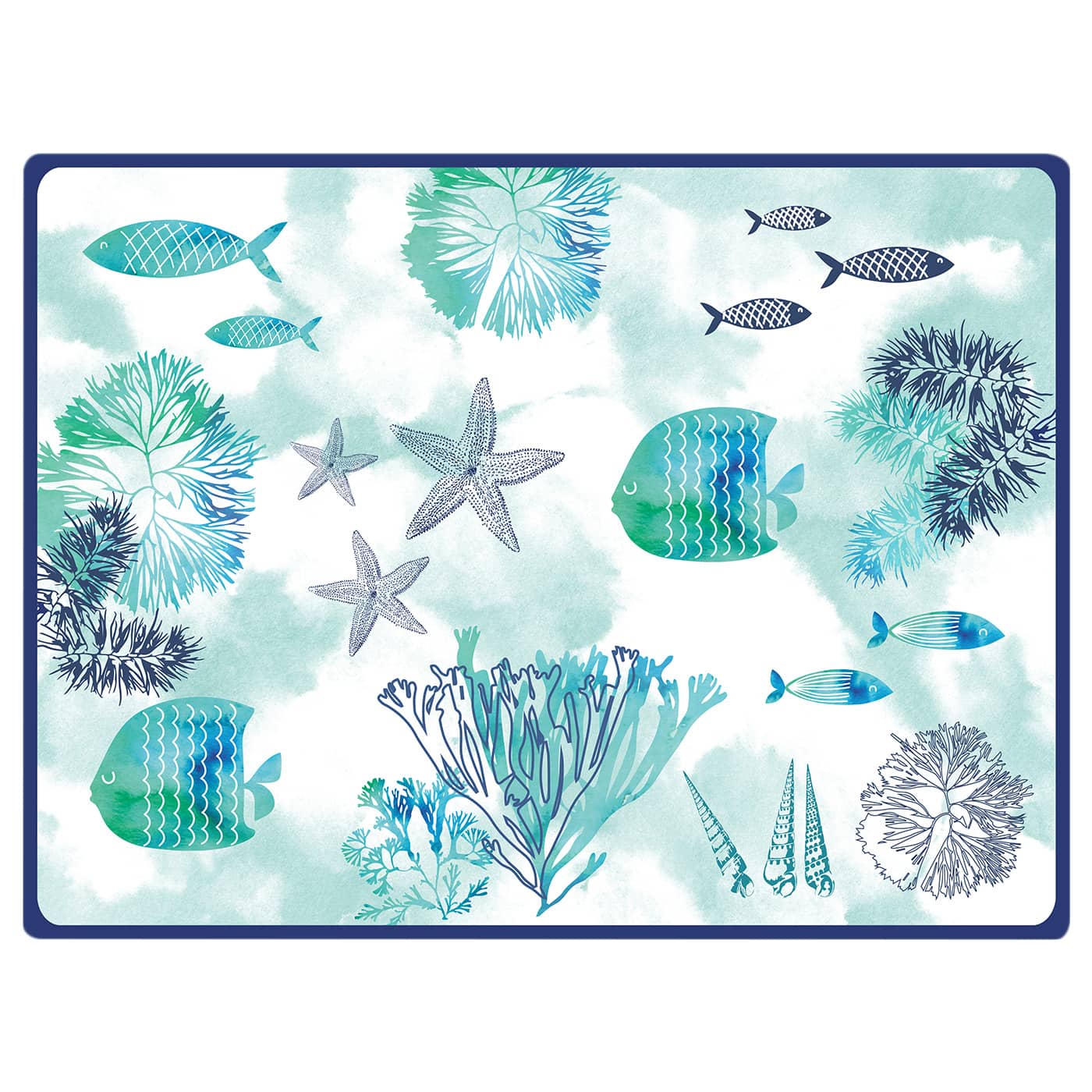 Mantel individual (40 x 30 cm) set de 6 - tema Caribe