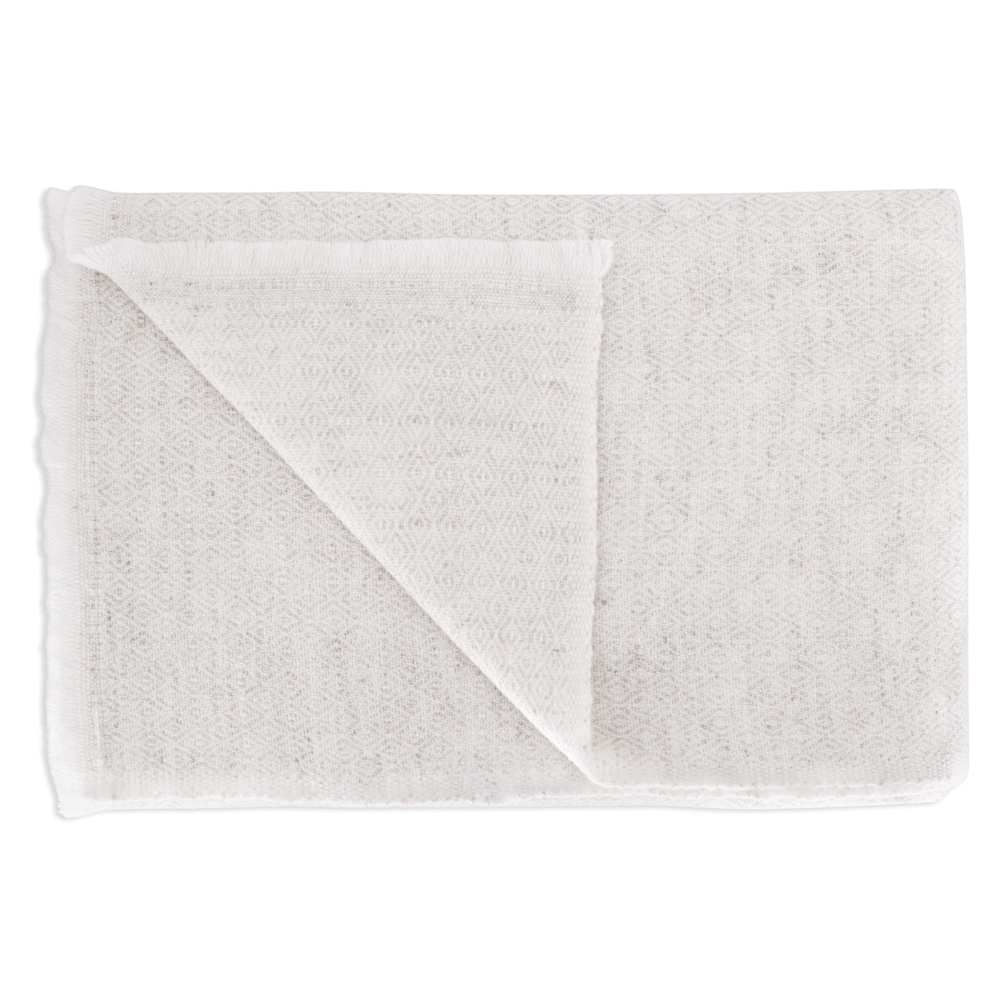 Estola / pashmina de mujer de cachemira y lana Beige Almendra estampado diamante
