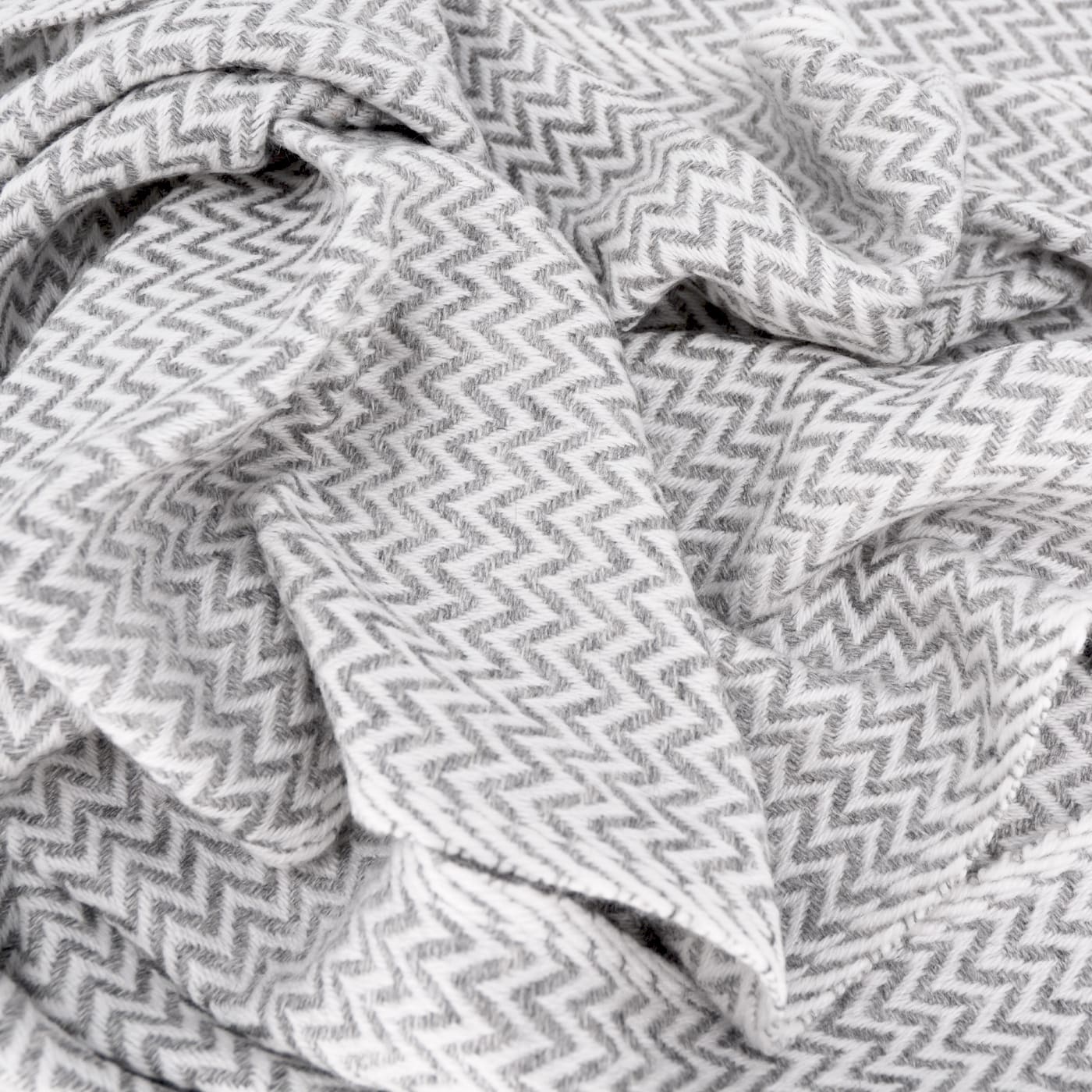 Estola / pashmina de Mujer de cachemira y lana Gris Ratón de espiguilla