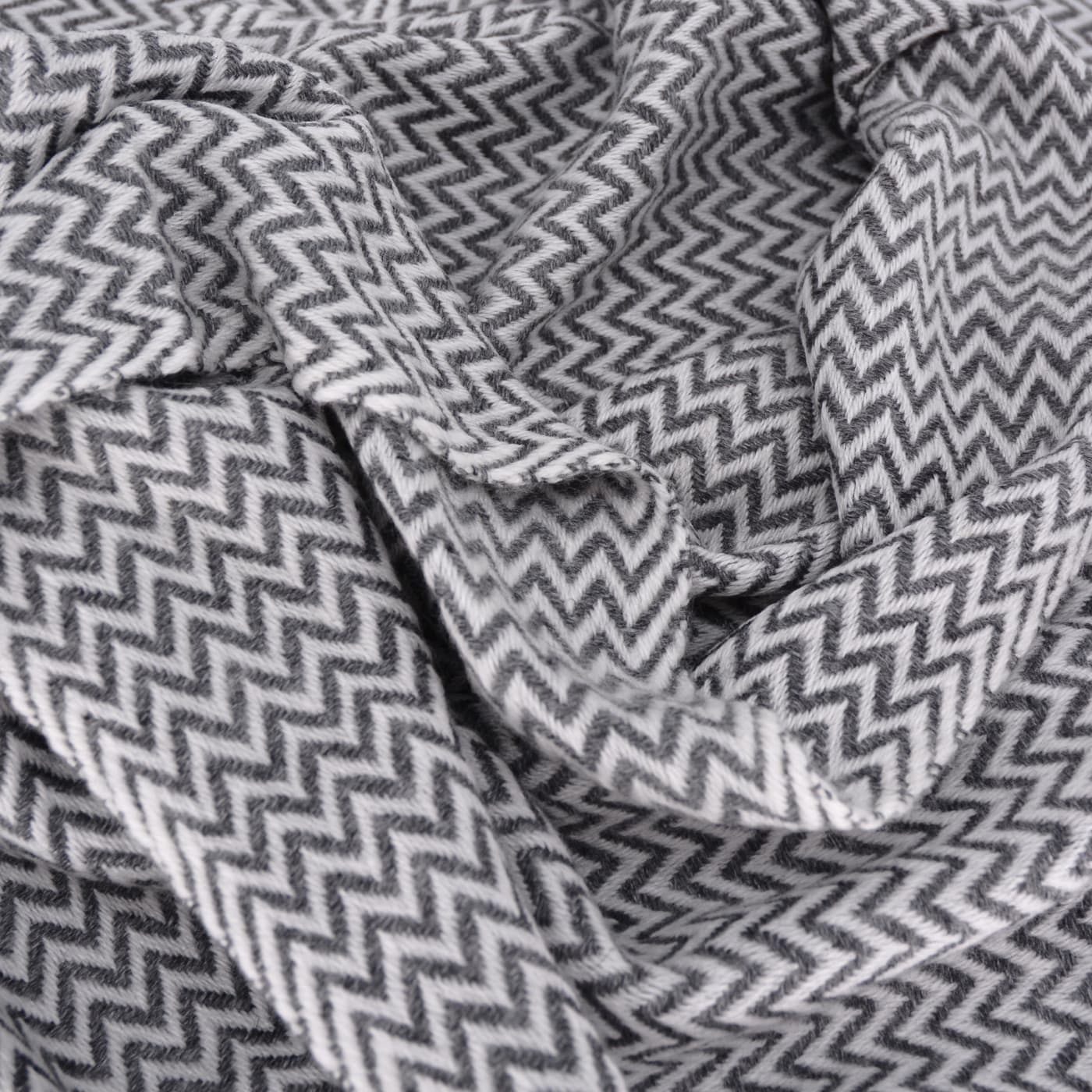 Estola / pashmina de Mujer de cachemira y lana Gris Antracita de espiguilla