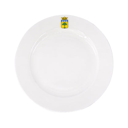 Plato fino de cerámica blanca - 18cm