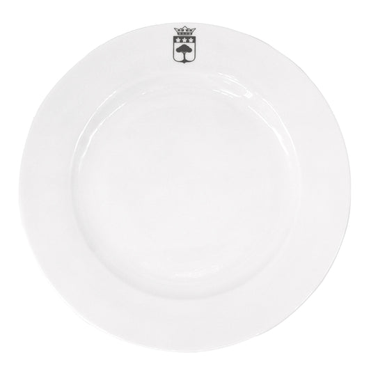 Plato de porcelana (logotipo gris) - 20,5 cm fino