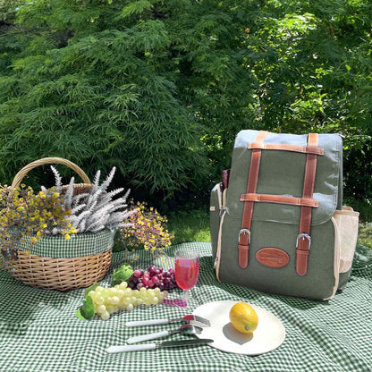 Mochila de picnic "Escapade" Verde - 4 personas