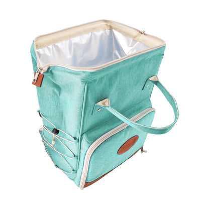 Mochila de picnic turquesa - 2 personas