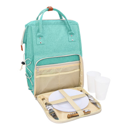 Mochila de picnic turquesa - 2 personas