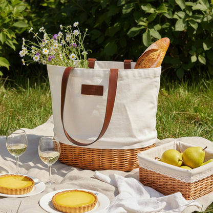 Bolsa de picnic Azur lino - 2 personas