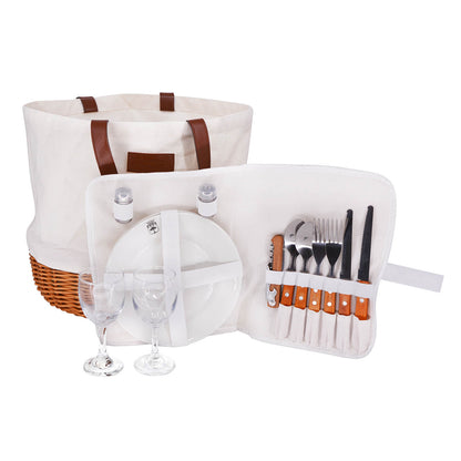 Bolsa de picnic Azur lino - 2 personas