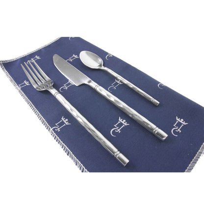 Cesta picnic de mimbre y cuero azul – 4 personas