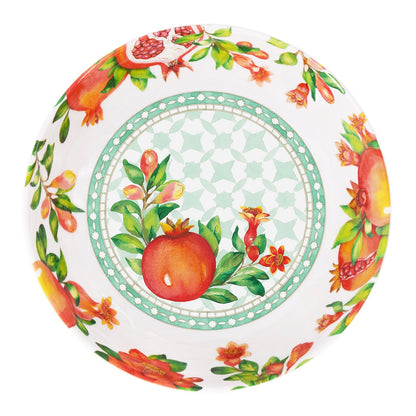 Plato hondo grande en melamina granada - 19 cm