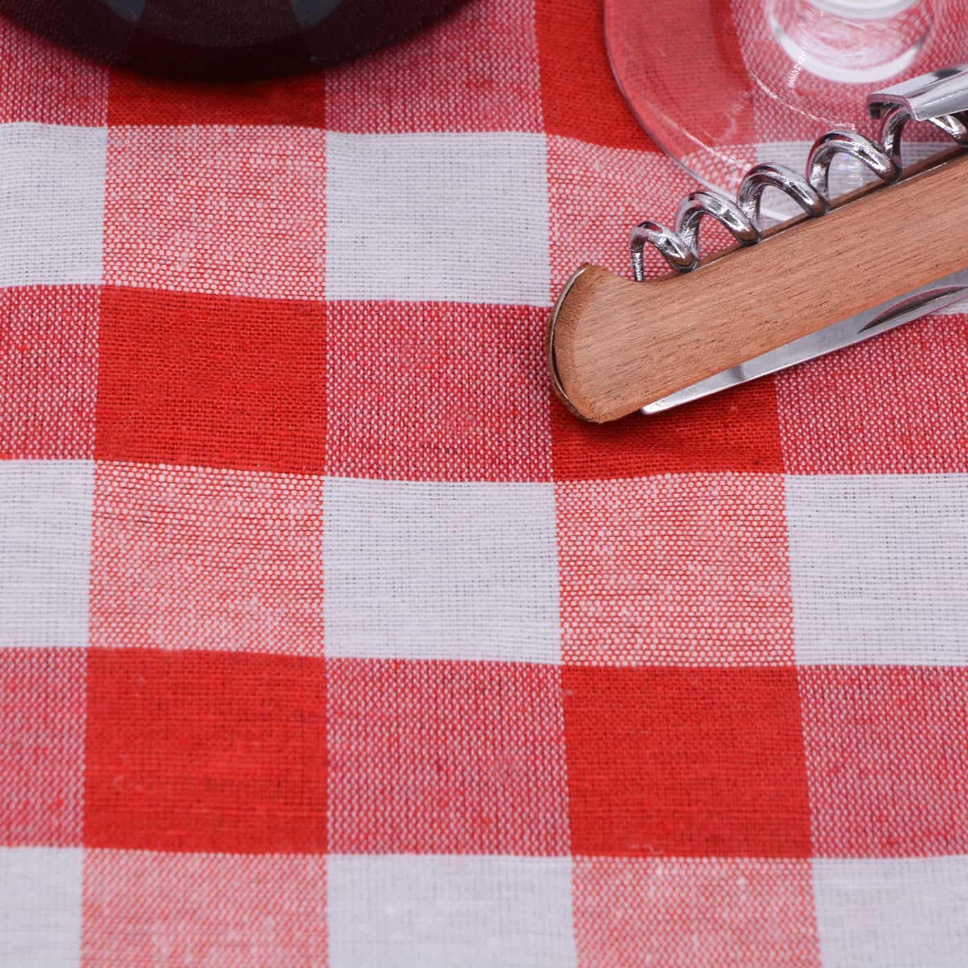 Manta picnic impermeable cuadros rojos y blancos – Les Jardins de la  Comtesse es