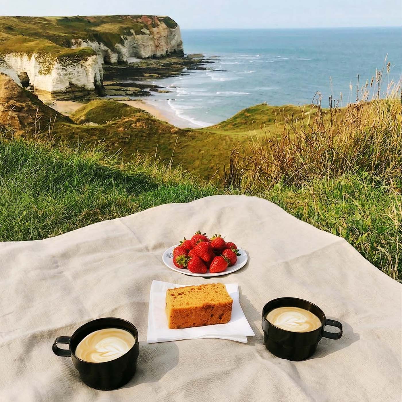 Manta picnic impermeable XL beige