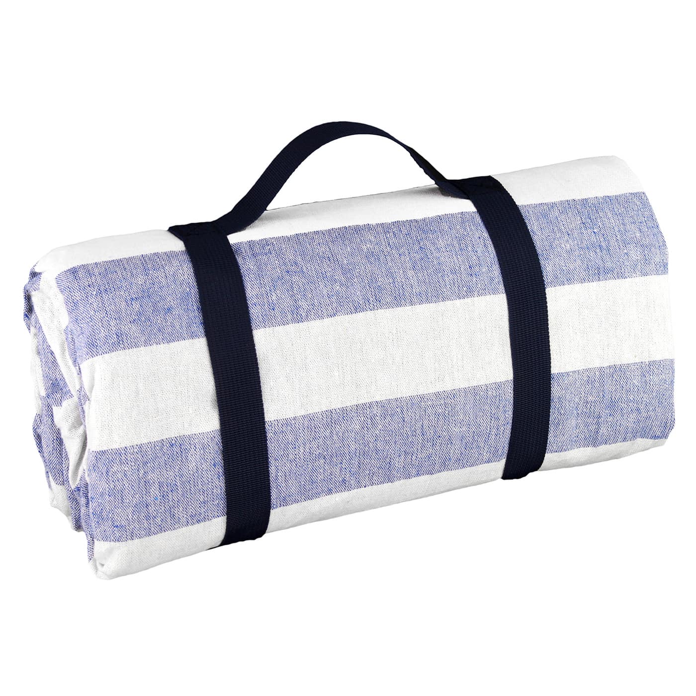 Manta picnic impermeable XL azul cielo y blanco