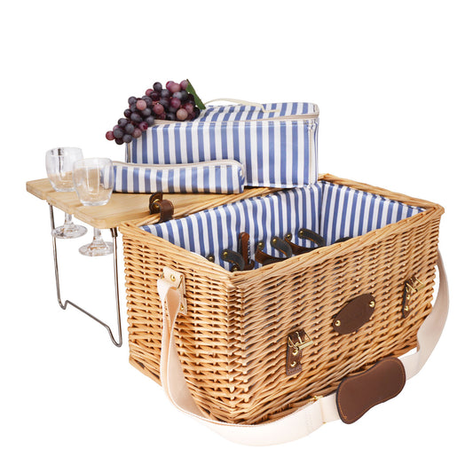 Cesta picnic Saint-Malo con mesa - 4 personas
