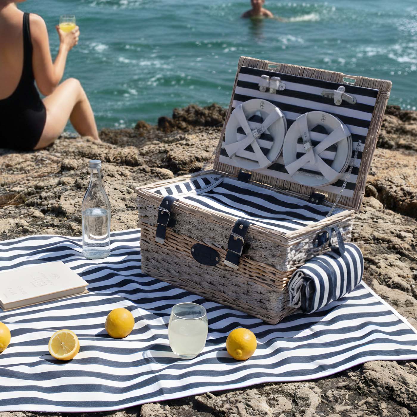 Cesta picnic Marine - 6 personas