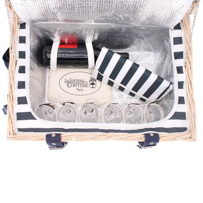 Cesta picnic Marine - 6 personas