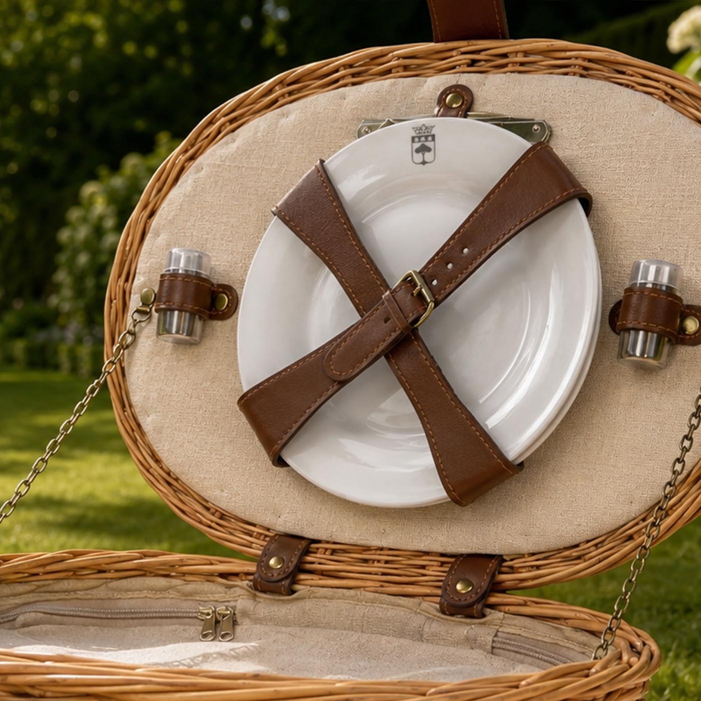 Cesta picnic de mimbre Rivoli - 2 personas