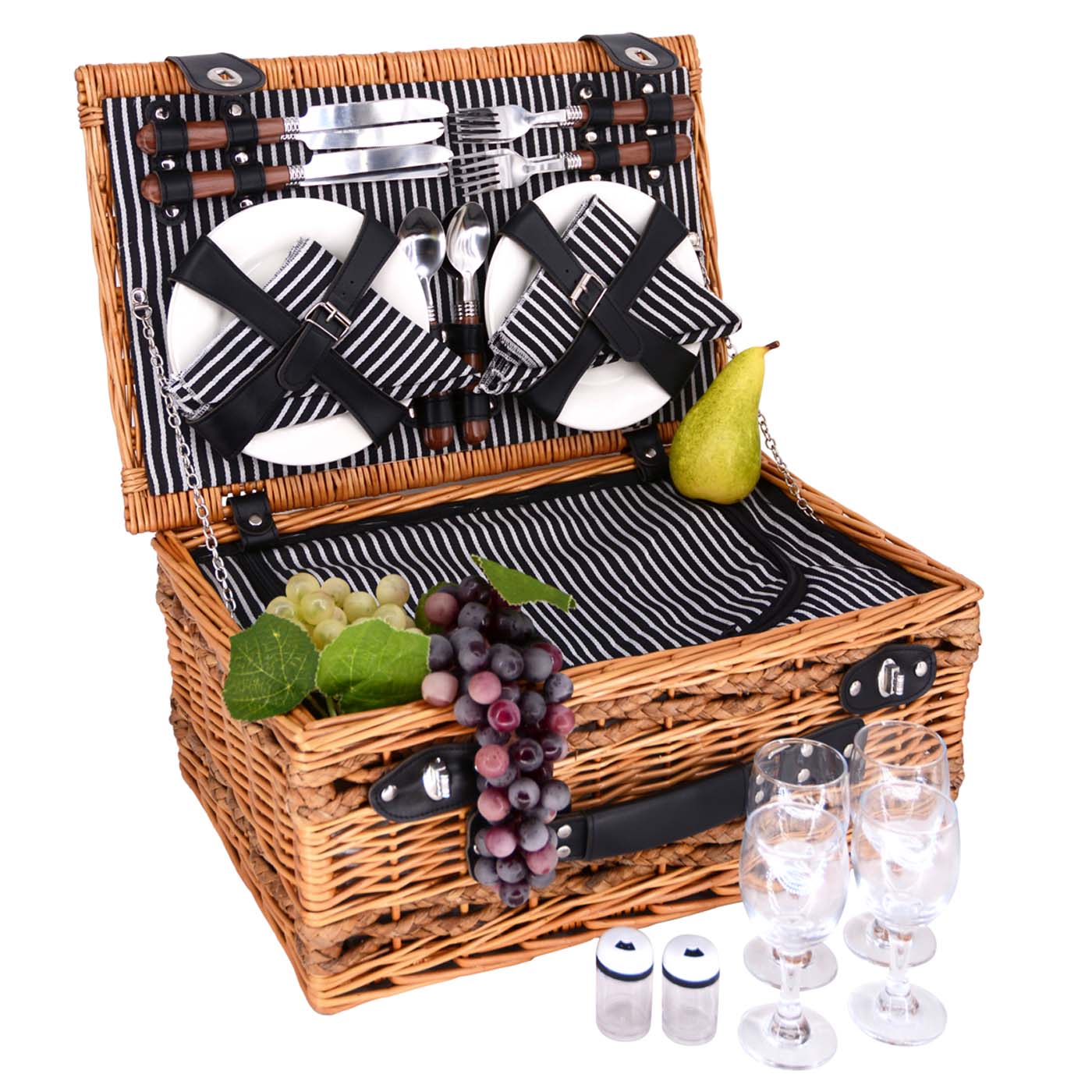 Cesta de picnic de mimbre Belleville - 4 personas